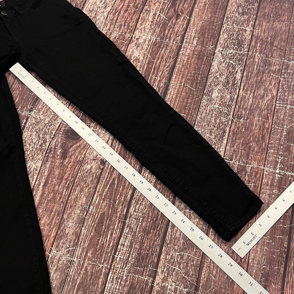 Paige Women Verdugo Ultra Skinny Black Wash Stretch Denim Jean Size 27 (26X27.5) - Picture 14 of 16